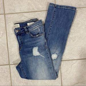 Buffalo David Bitton Flare Jeans Sz 27 Faith Mid Rise Flare Stretch  Den…